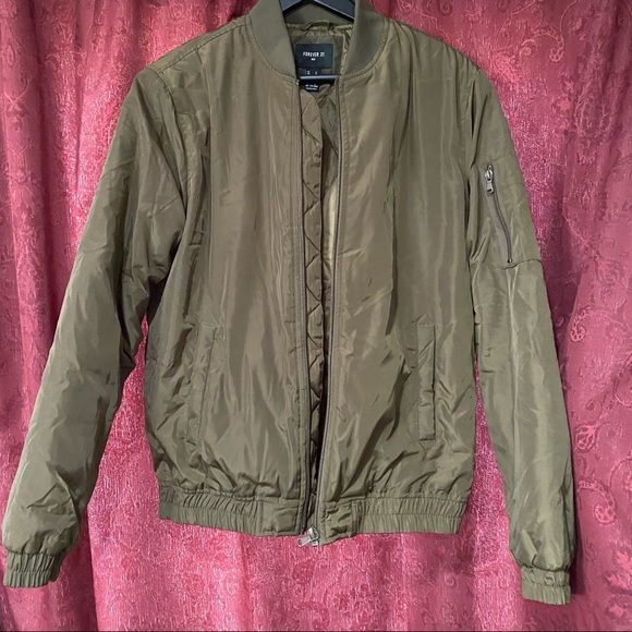 Forever 21 Olive Green Jacket - Picture 2 of 6